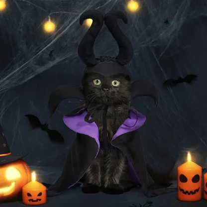 Funny Witch Outfit with Horn Headpiece - Image 7