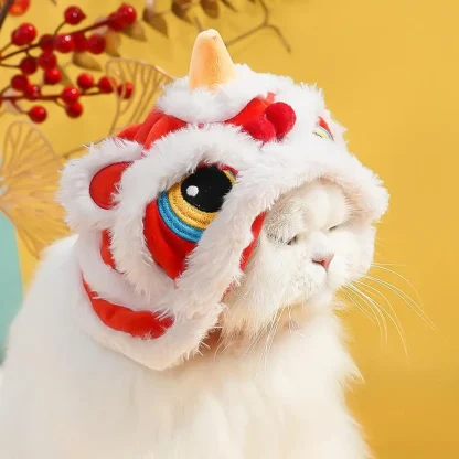 Plush Headwear with Dragon Head Design - Image 8