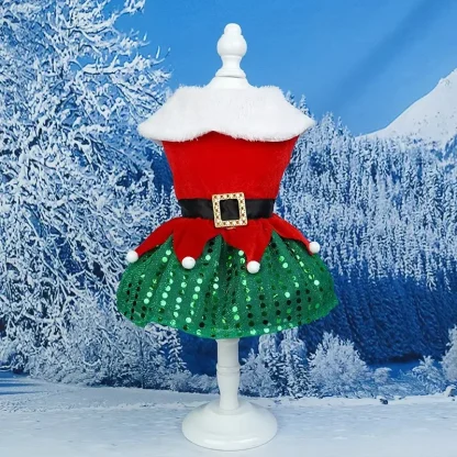Cute Christmas Dress with Sequins Design