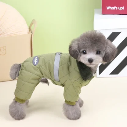 Quilted Pet Clothes with Warm Fleece - Image 10