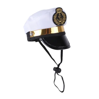 Pet Captain Hat with Adjustable String