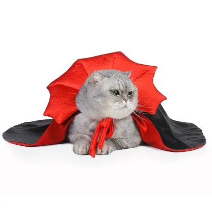 Two-tone Vampire Cloak Halloween Costume - Image 4