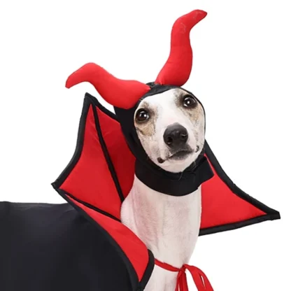 Spooky Pet Vampire Cloak for Halloween - Image 8