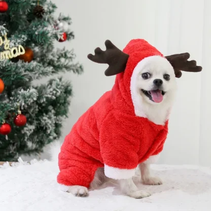 Cozy Fleece Elk Costumes with Antler - Image 4