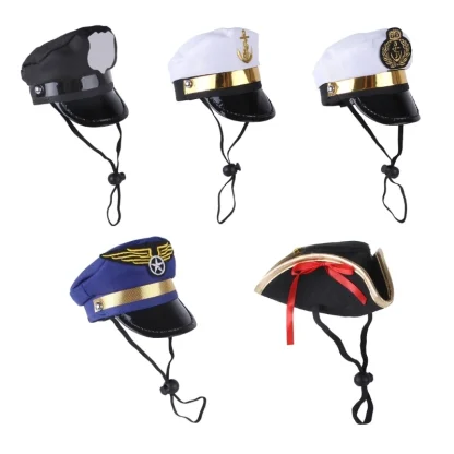 Pet Captain Hat with Adjustable String - Image 8