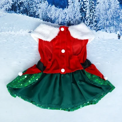 Cute Christmas Dress with Sequins Design - Image 3