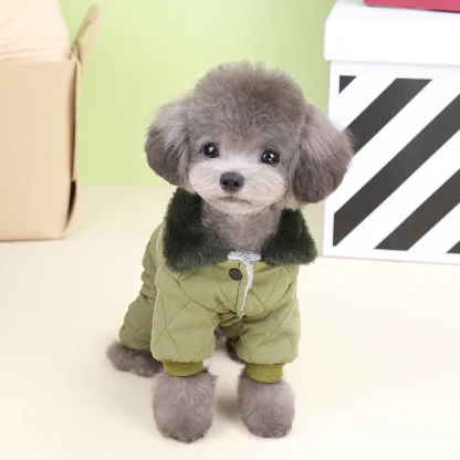 Quilted Pet Clothes with Warm Fleece - Image 11
