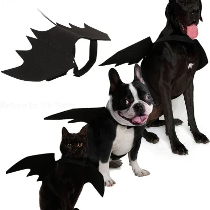 Black Funny Bat Wings for Pets - Image 3