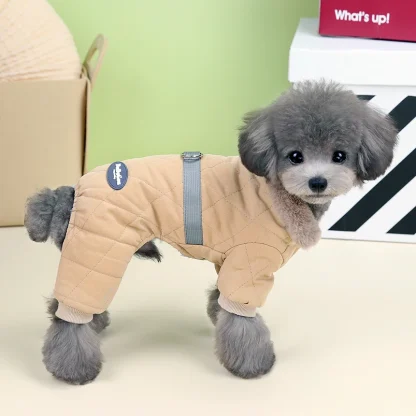 Quilted Pet Clothes with Warm Fleece - Image 6