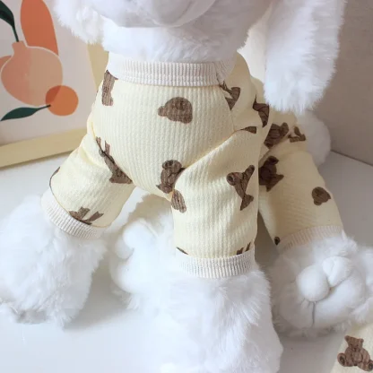 Casual Pet Clothes with Printed Bears - Image 7
