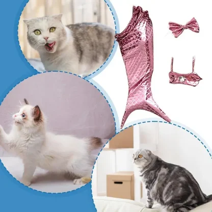 Shiny Mermaid Tail Pet Costume - Image 7