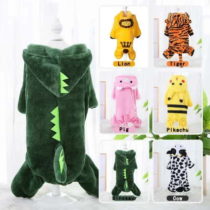 Cozy Jumpsuit with Tiger Pattern Design - Image 7